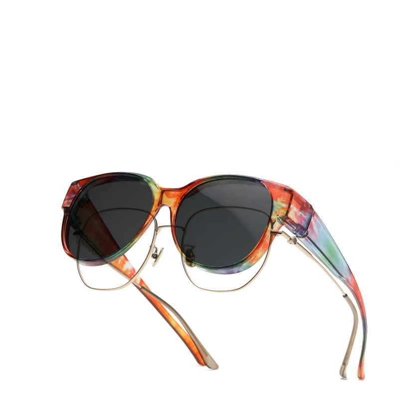 🕶 Nye oversize cateye-solbriller – Polariserte glass & UV400-beskyttelse