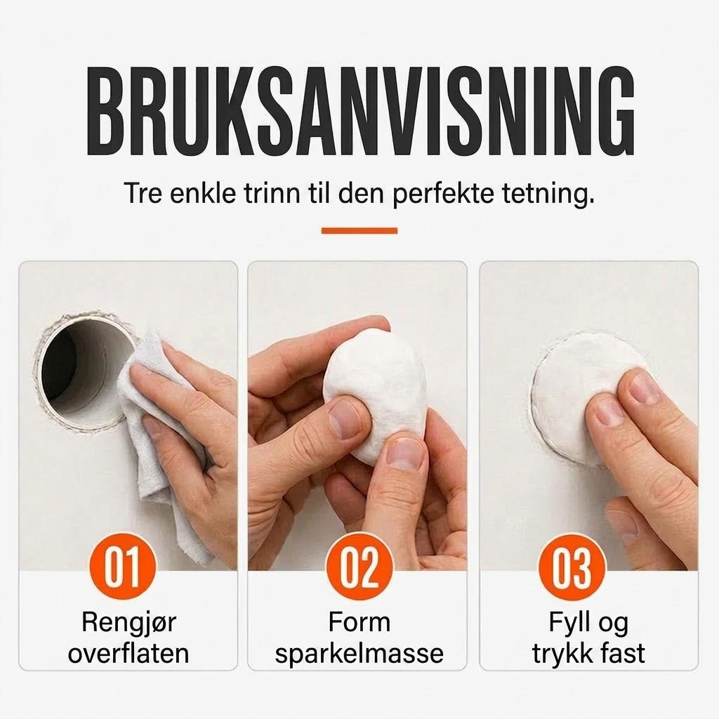 Ny generasjon vanntett tetningsmasse (1 sett, 3 stk.)