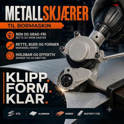 Tilbehør for plateskjæring til boremaskin – Elektrisk metallsaks og plateskjærer