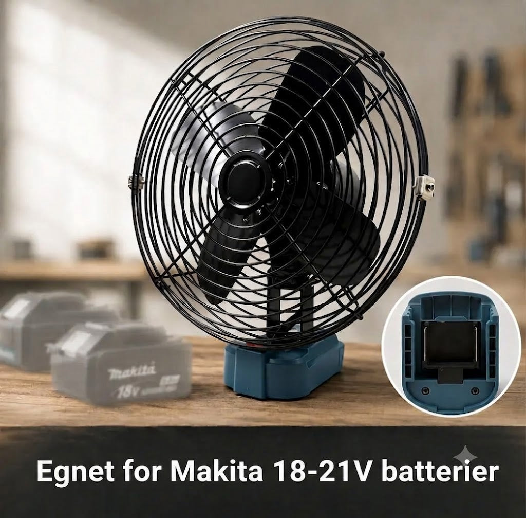 Bærbar batteridrevet vifte