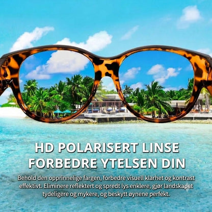 🕶 Nye oversize cateye-solbriller – Polariserte glass & UV400-beskyttelse