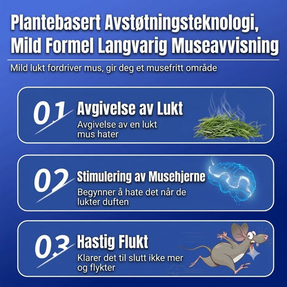 Plantebasert museavskrekkende gel – for innendørs bruk