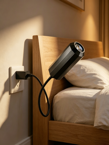 🔌 Plug-and-play HD nattlys med stjernehimmel- og havprojeksjon 🥳⭐