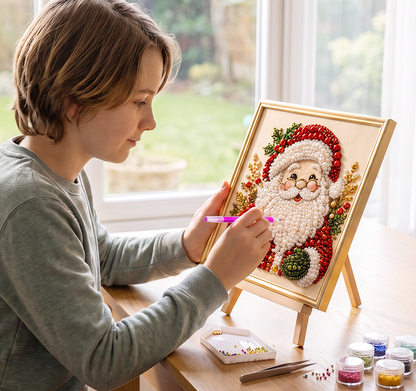 🔥 Tidsbegrenset tilbud: 50 % rabatt! 🎨💎 Juletema DIY diamantmaling-sett – perfekt for nybegynnere 🎄