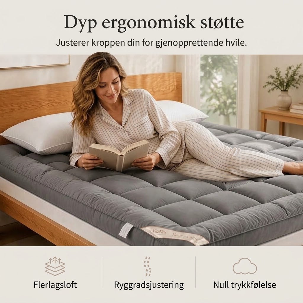 Myk vattert rullemadrass