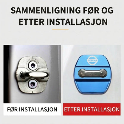 Beskyttelsespute til bildørlås | 4-delers sett.