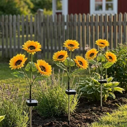 🌻 Solcelledrevet solsikke-hagelys – Ser ut som en ekte solsikke