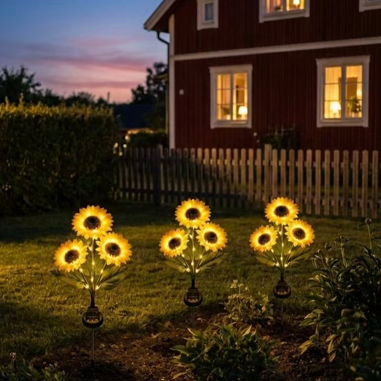 🌻 Solcelledrevet solsikke-hagelys – Ser ut som en ekte solsikke