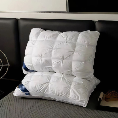 Ergonomisk nakkepute – pustende, myk, med 3D-sømteknologi (1 stk.)