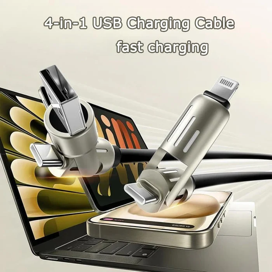 4-i-1 USB-hurtigladekabel
