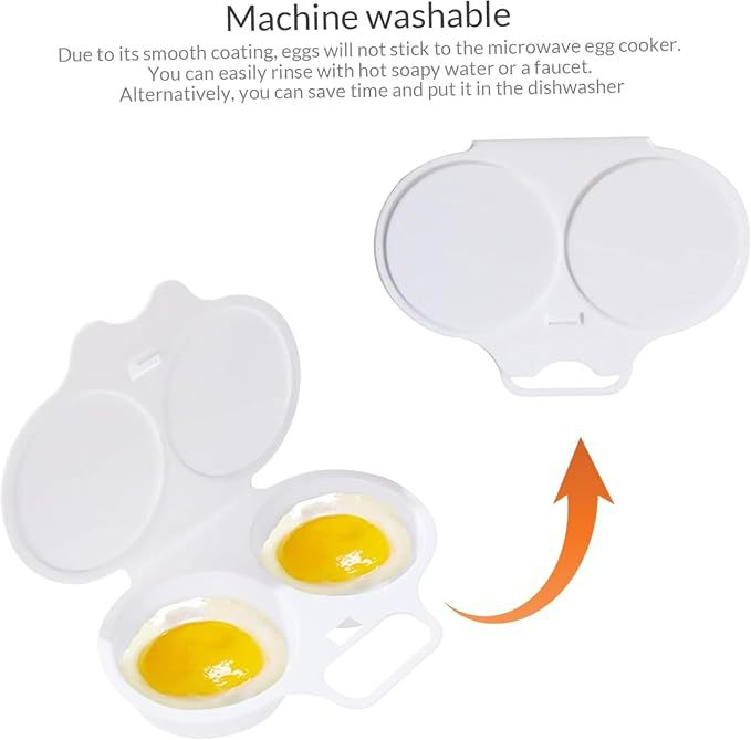 Eggkoker for mikrobølgeovn med sprutdeksel