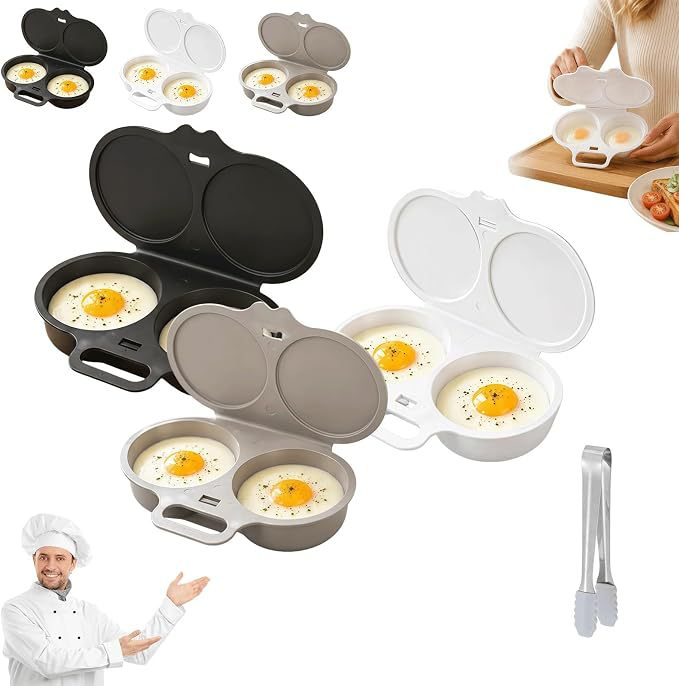 Eggkoker for mikrobølgeovn med sprutdeksel