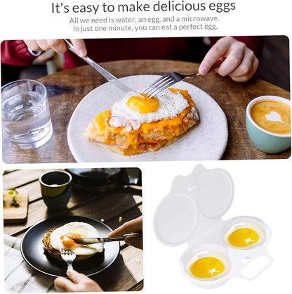 Eggkoker for mikrobølgeovn med sprutdeksel