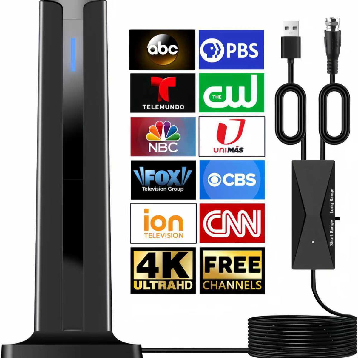 4K/1080P Innendørs HD TV-antenne