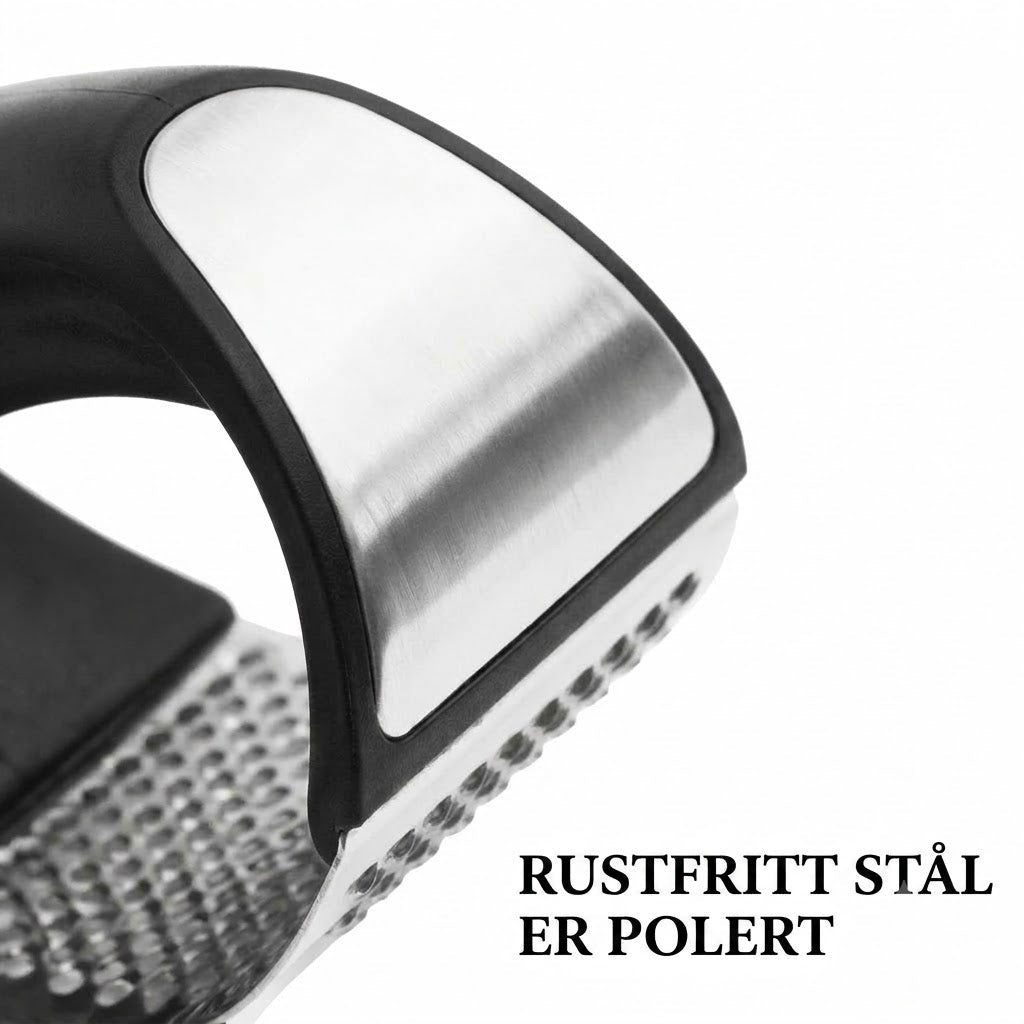 Hvitløkspresse: Bærbar hvitløkspresse i rustfritt stål