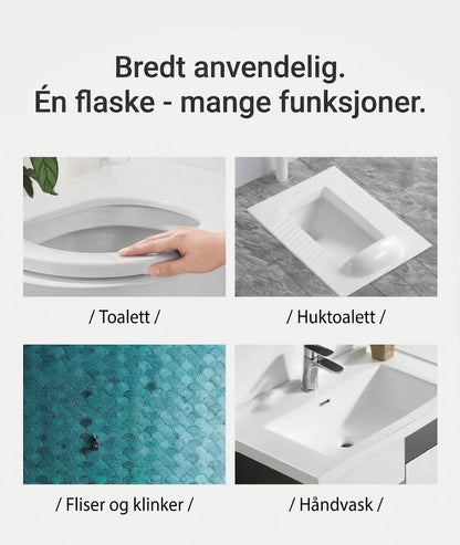 Multifunksjonell baderomsspray