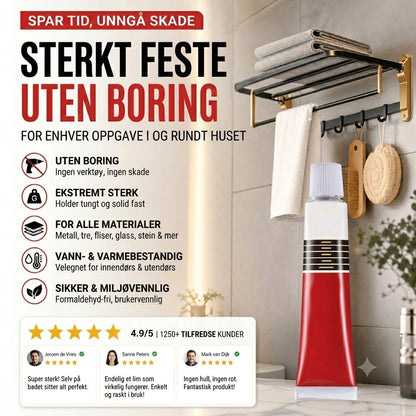🔥📢 Tidsbegrenset tilbud: Kjøp 1, få 1 gratis! ✨ Sømløse klebeputer – sterkt feste uten å bore, for alle dine monteringsbehov! ✨