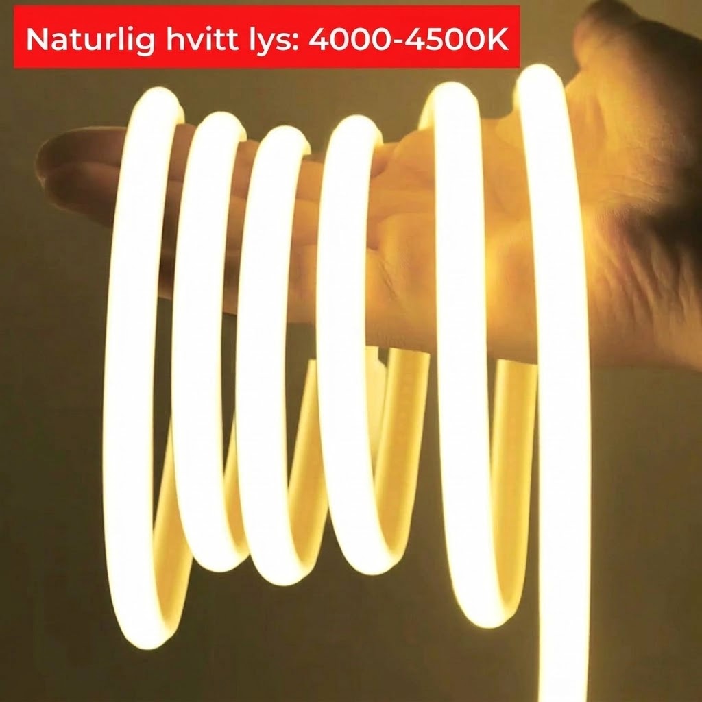 Klippbar LED-stripe: Kan tilpasses etter dine behov!