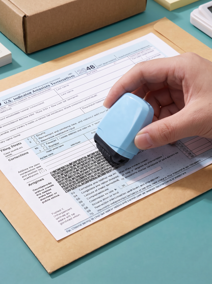 📢📢 50 % rabatt!! ⏰ Slutt å rive brev i biter som en kanin på en pappfabrikk! 🐰📦 Denne kompakte og bærbare beskyttelsesrullen, med en dekningsbredde på opptil 17 mm, skjuler all sensitiv informasjon i ett drag!