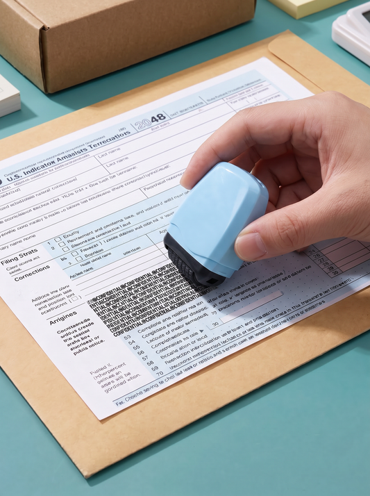 📢📢 50 % rabatt!! ⏰ Slutt å rive brev i biter som en kanin på en pappfabrikk! 🐰📦 Denne kompakte og bærbare beskyttelsesrullen, med en dekningsbredde på opptil 17 mm, skjuler all sensitiv informasjon i ett drag!