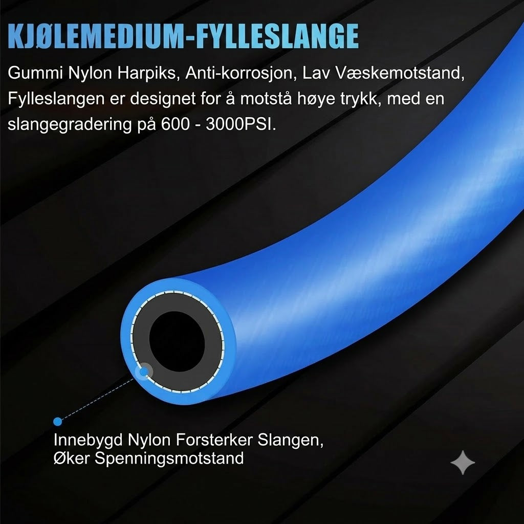 Påfyllingsslange for kjølevæske / Påfyllingsslange for kjølemiddel