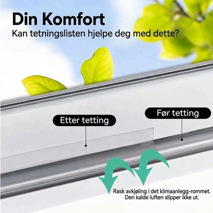 5 m tetningslist for dører – Effektiv beskyttelse mot støv, insekter og støy