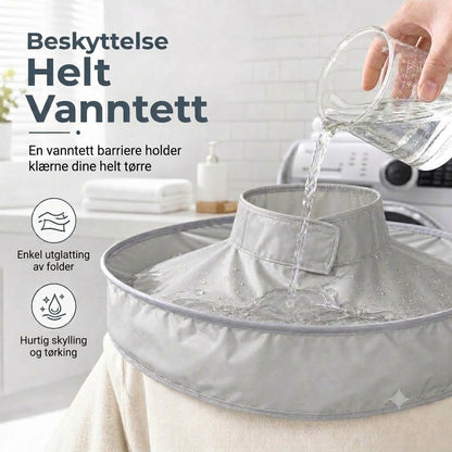 Vanntett klippekappe med oppsamler – Sammenleggbar paraply-klippekappe for hjemmeklipping