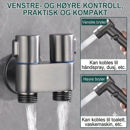 Toalettdusjsett – Hygienisk hånddusj og rengjøringsspray