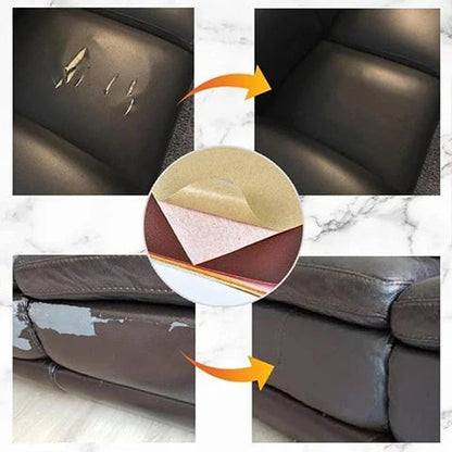 🛋️ Selvklebende reparasjonssett for skinn
