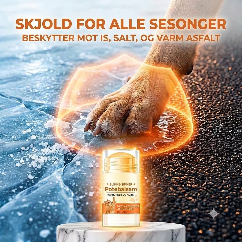 Fuktighetsgivende potebalsam-stift til kjæledyr