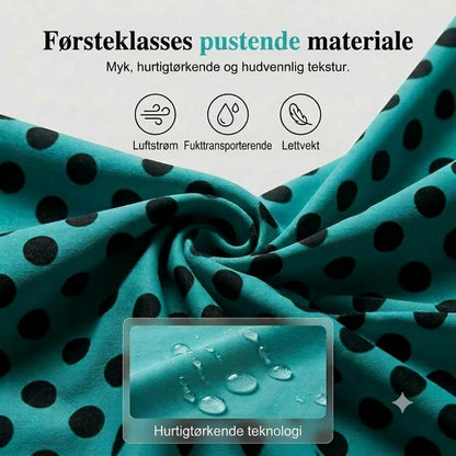 Todelt prikkete bikini til dame