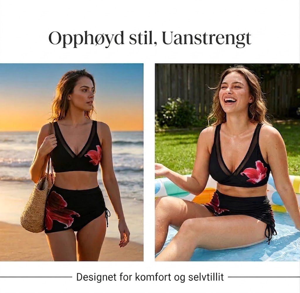 👙🌊 Fiskeformet knytebikini – med snøring for den ultimate sommerfølelsen