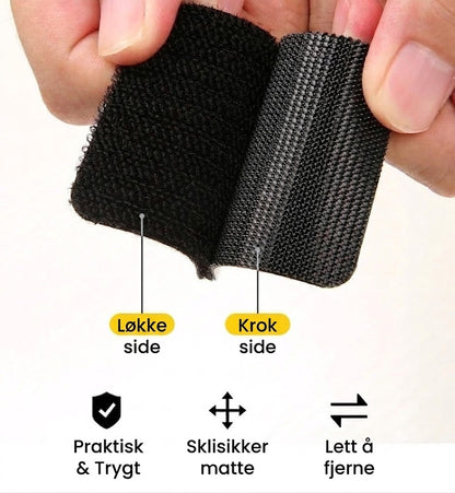Kraftig selvklebende borrelås (1 sett med 20 stk.)