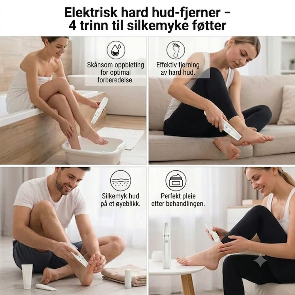Elektrisk hardhudfjerner for føtter