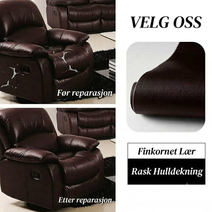 🛋️ Selvklebende reparasjonssett for skinn