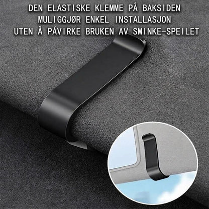 Magnetisk solbrilleholder for bilens solskjerm