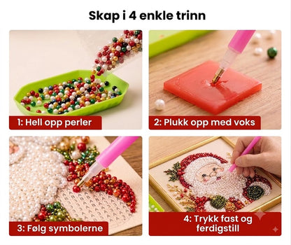 🔥 Tidsbegrenset tilbud: 50 % rabatt! 🎨💎 Juletema DIY diamantmaling-sett – perfekt for nybegynnere 🎄