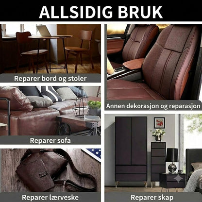 🛋️ Selvklebende reparasjonssett for skinn