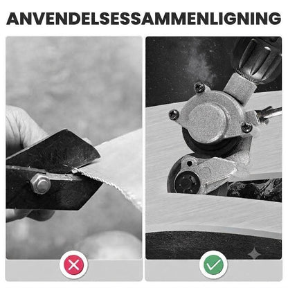 Tilbehør for plateskjæring til boremaskin – Elektrisk metallsaks og plateskjærer