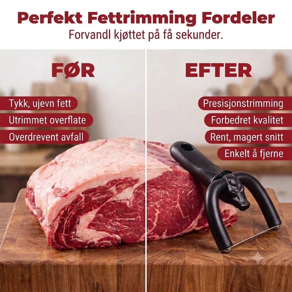 Håndholdt fettrimmer / fettskjærer for storfe- og svinekjøtt