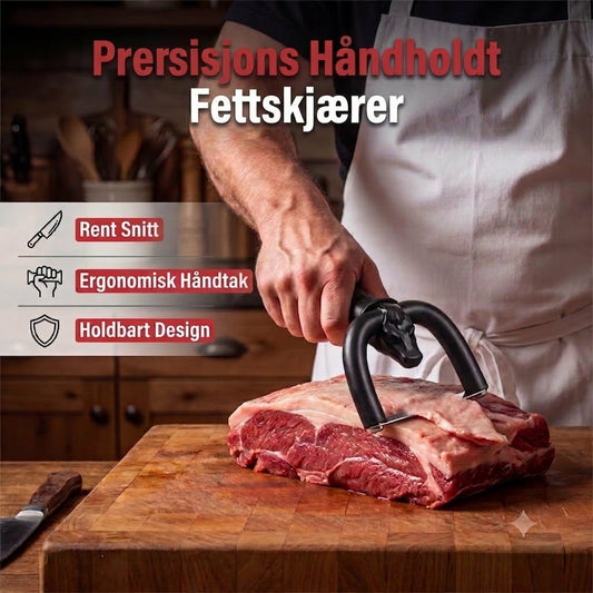 Håndholdt fettrimmer / fettskjærer for storfe- og svinekjøtt