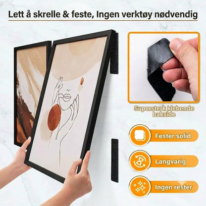 Kraftig selvklebende borrelås (1 sett med 20 stk.)