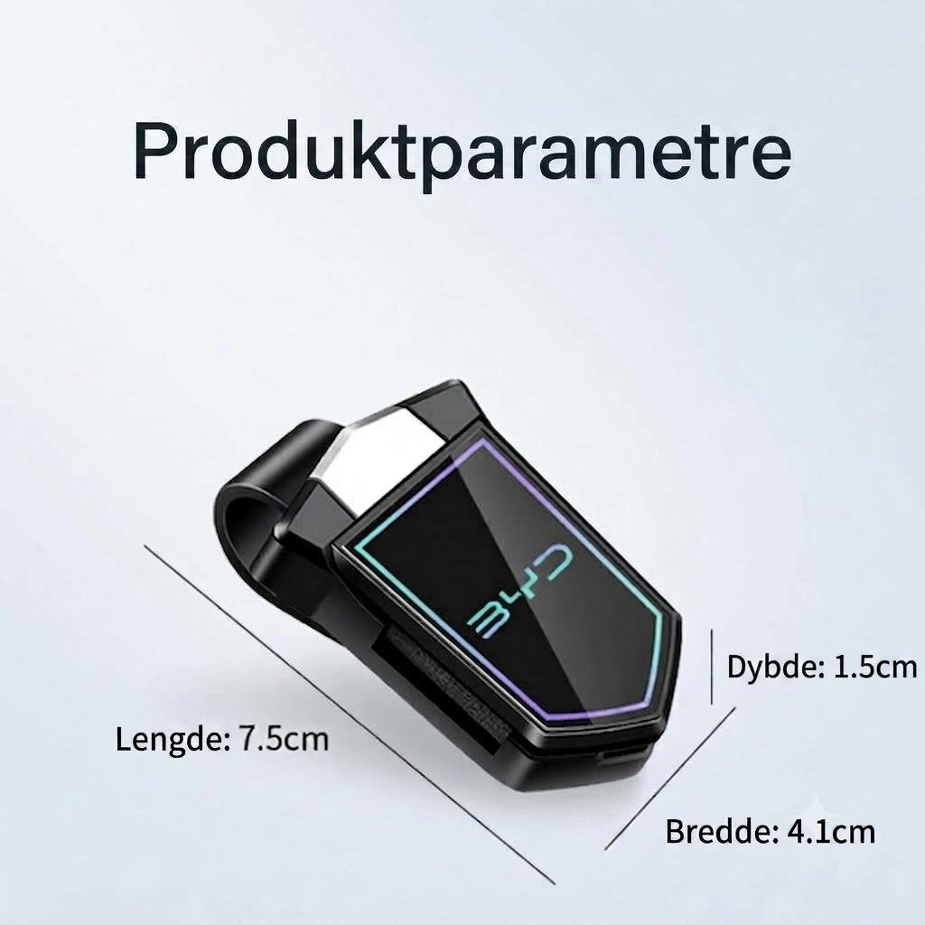 Magnetisk solbrilleholder for bilens solskjerm
