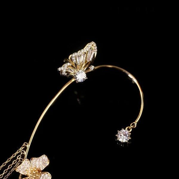 Enkle klipsøredobber med sommerfugler, blomstermotiver og dusker – elegante, komfortable og krever ingen hull i ørene