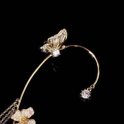 Enkle klipsøredobber med sommerfugler, blomstermotiver og dusker – elegante, komfortable og krever ingen hull i ørene