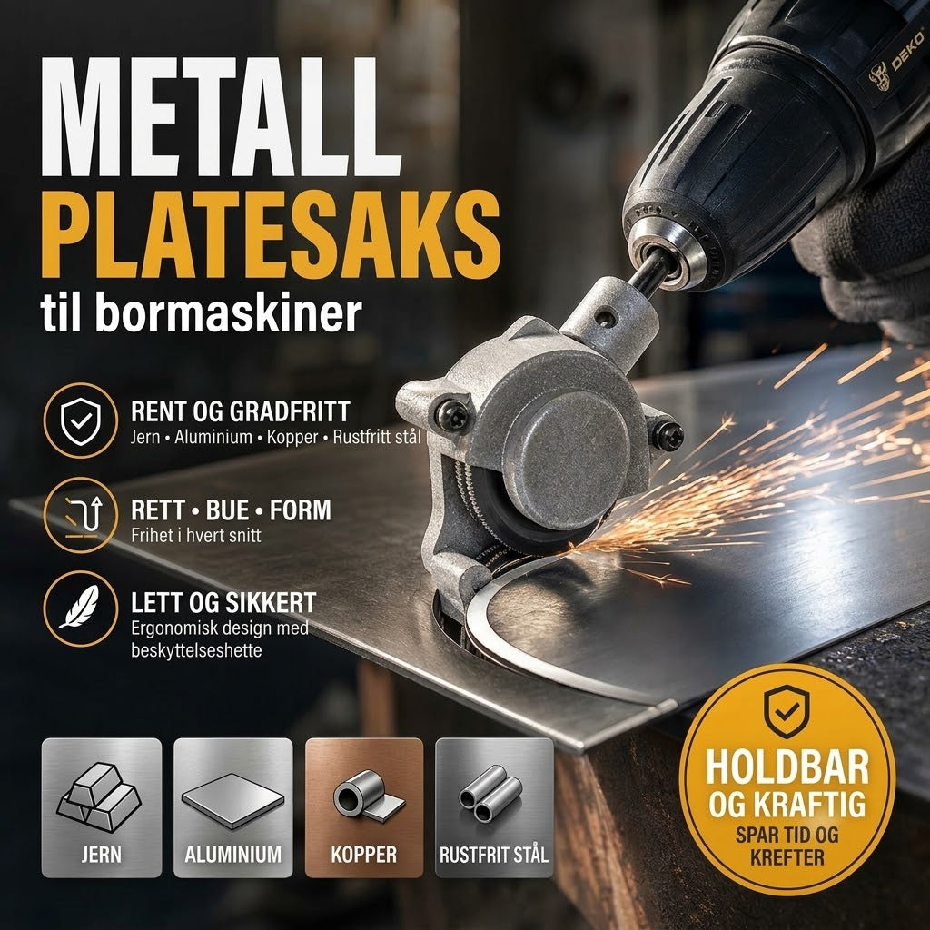 Tilbehør for plateskjæring til boremaskin – Elektrisk metallsaks og plateskjærer