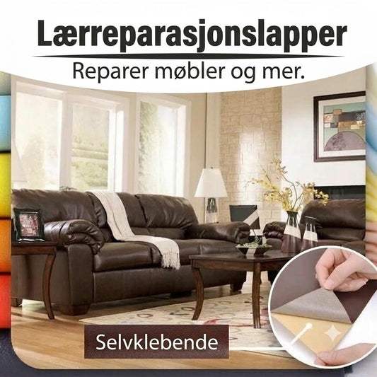 🛋️ Selvklebende reparasjonssett for skinn