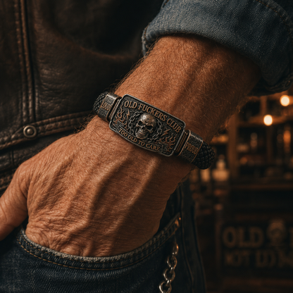 ☠️ Gamlegutta-klubben & Vill & Fri 🪓 | 2026 Limited Edition Vintage Armbånd
