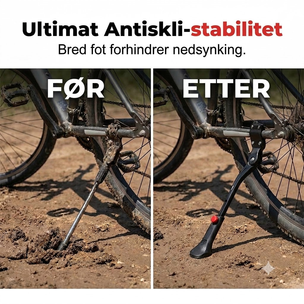 🚲 Justerbar sykkelstøtte | Passer til 24-29 tommers sykler