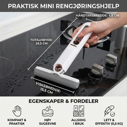 Praktisk mini rengjøringspinne – multifunksjonell rengjøringsbørste for vanskelig tilgjengelige hjørner og kanter